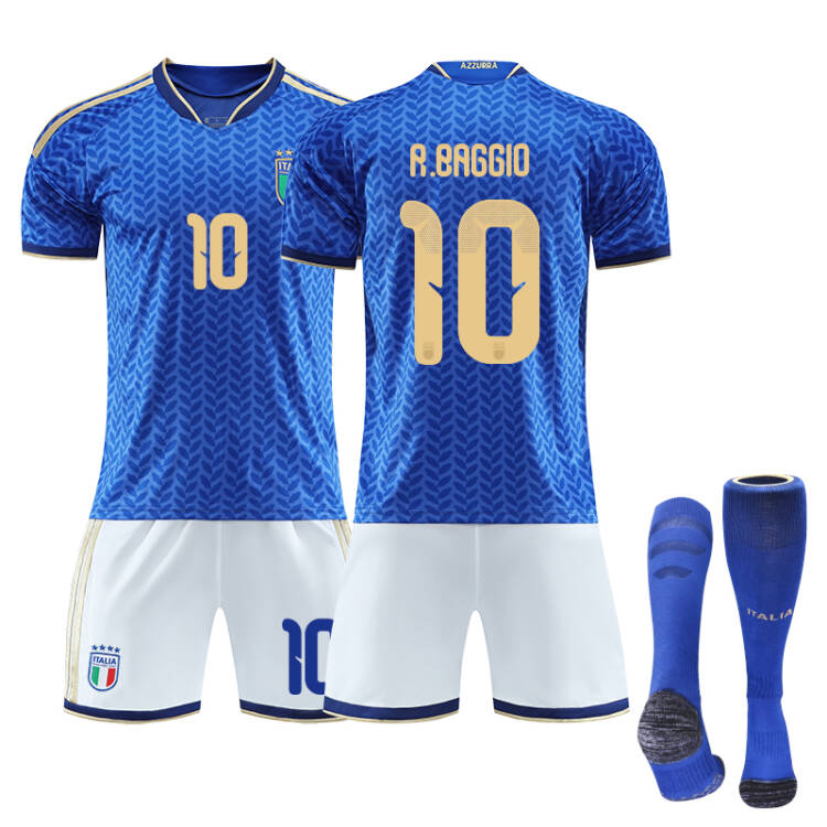 2026 FIFA World Cup Italy Home Jersey – #1 DONNARUMMA, #3 DIMARCO, #8 TONALI, #10 R.BAGGIO, #14 CHIESA, #18 BARELLA, Children/Adult Sizes, Breathable Fabric(DONNARUMMA + SizeXS)