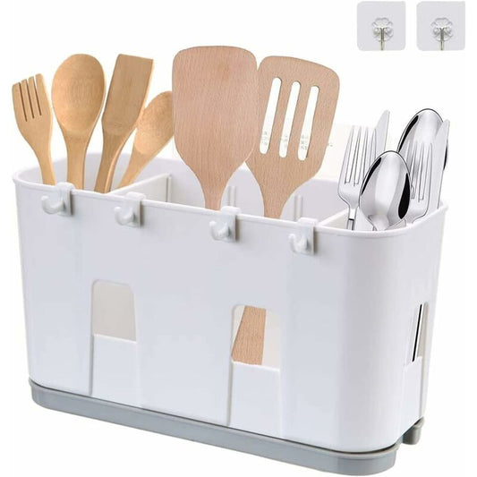 Kitchen Utensil Drainer, Knife And Fork Spoon Drainer, Sink Drying Basket