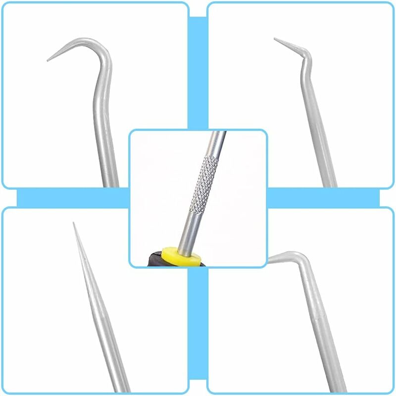 8 pcs Long Short Hook Set Car Hose Removal Tool Oil Seal Puller O-Ring Hook Vacuum Pipe Trim Car Tool