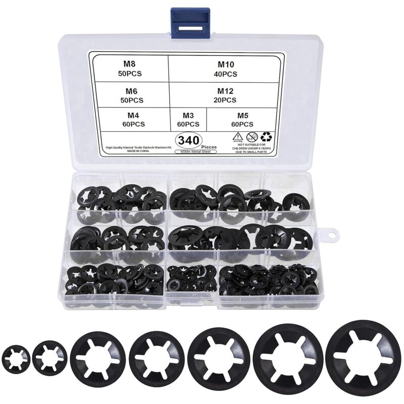 Universal Lock Washers Lock Washer M3 M4 M5 M6 M8 M10 M12 Starlock Was ...