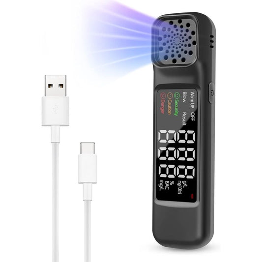 Professional Electronic Breathalyzer, Portable Breathalyzer With Lcd Display, High Sensitivity Alcohol Tester,