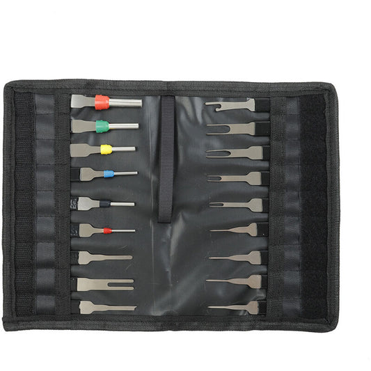 Terminal Extractor - 18 pcs Terminal Removal Tool Kit - High Hardness - No Rust - No Deformation - Car Electrical