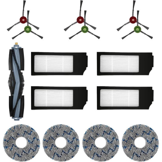 Filter Brush Cloth Replacement Accessories Set For Ecovacs Deebot T20 Omni T10 Omni Deebot X1 Omni X1 Turbo X1 Plus