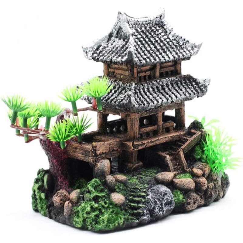 Classic Resin Aquarium Decoration Realistic  Eco-Friendly Castle