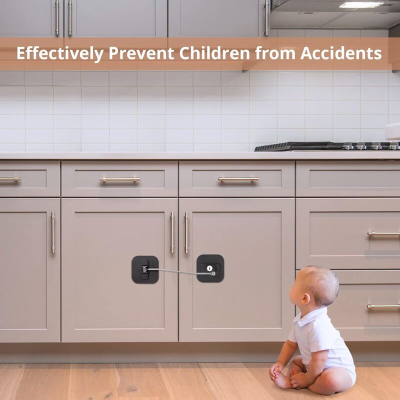 Child Window Lock, 2 pcs Safety Window Locks Window Locks Child Safety Protection Baby With Stainless Steel Cable