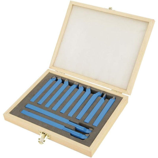 Universal Lathe Tools Milling Cutting Turning Tool Set, 11 pcs Carbide Tipped Cutting Tool Set, High Versatility Lathe
