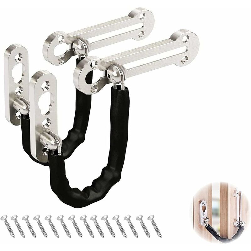 Chain Lock Guard Security Lock Chains Door Anti-Theft Stainless Steel Chain Lock Guard ...