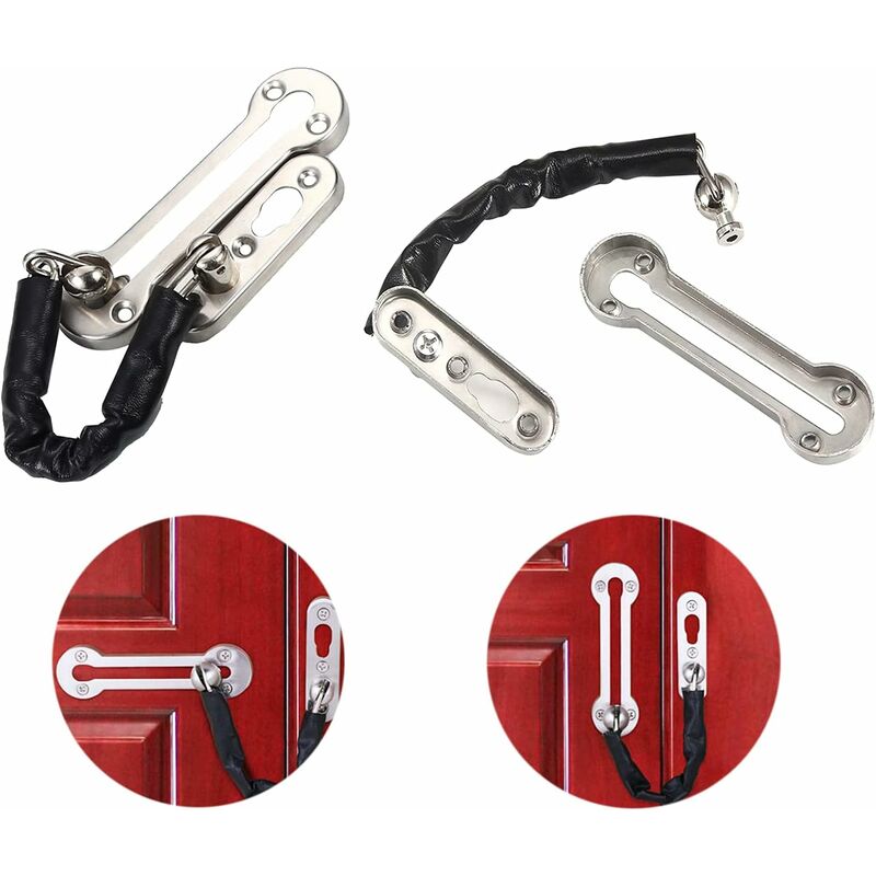 Security Lock Chains Door Anti-Theft Stainless Steel Chain Lock Guard Chain Door Latch Door Chain Security Lock For