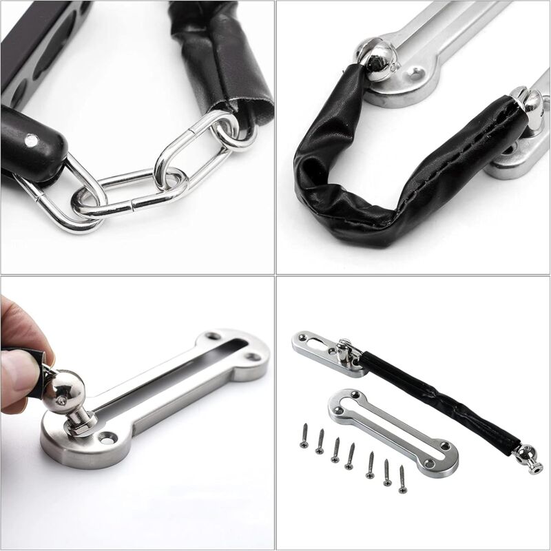Security Lock Chains Door Anti-Theft Stainless Steel Chain Lock Guard Chain Door Latch Door Chain Security Lock For