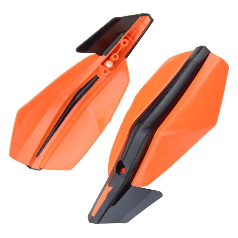 7/8" 22Mm Handguards Motocross Handlebar Hand Brush Guard Replacement For Motocross Dirt Bike Atv Off ROad Orange