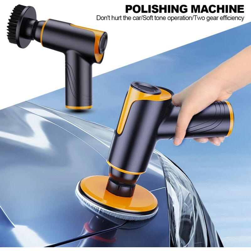 Mini Cordless Car Polisher Rechargeable Polishing Machine 100W 1800Rpm Portable Multifunctional Polishing Machine For