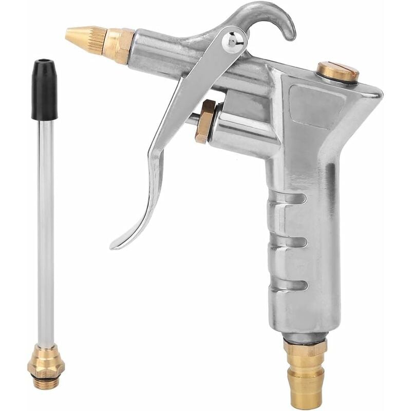 Powerful Aluminum Alloy Blow Dust Gun Air Blower With 1 Nozzle Blowing Duster Cleaning Air Pump Air Compressor Tool