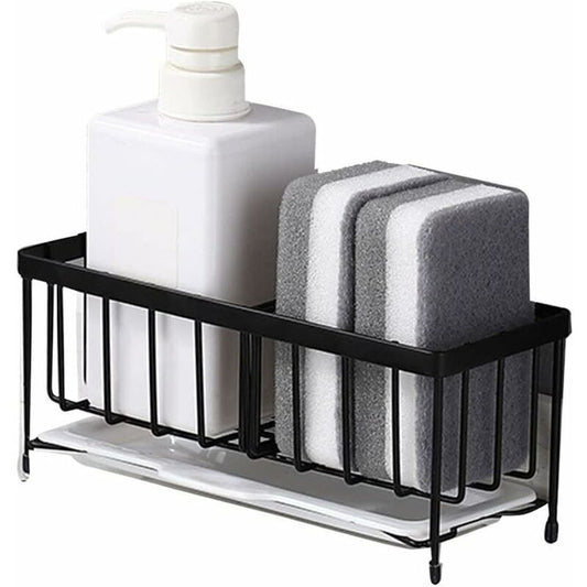 Sponge Holder Kitchen Rack Sponge Holder For Sinier Kitchen Sink Organizer Anti-Rust Monkey Spongers Scurbers Soap