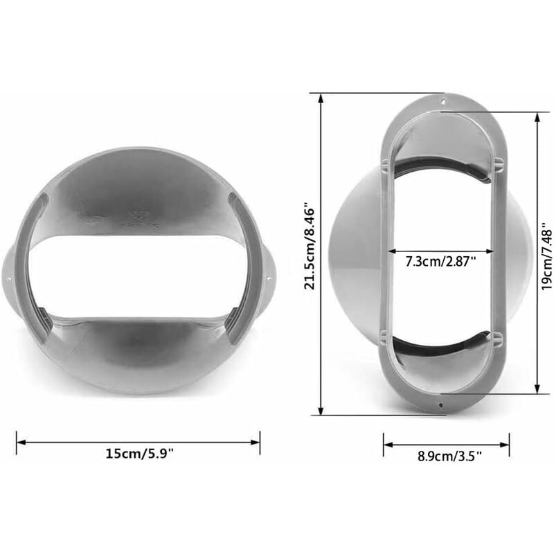 Universal Air Conditioner Window Adapter Exhaust Duct Interface Window Adapter Tube Connector For Portable Air