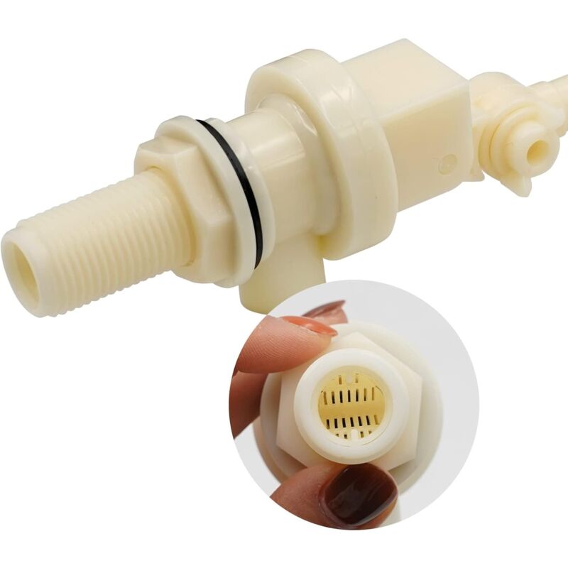 pcs 1/2 Inch Float Ball Valve For Waterer 1.27Cm Automatic Shut Off Fill Ball Valve For Cattle Waterer Tank Float