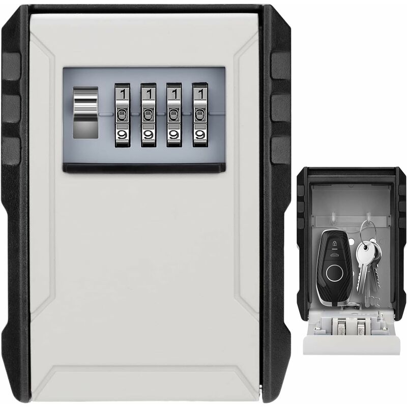 Waterproof Outdoor Security Key Box Key Box Wall Mounted Key Box Large Key Box For Keys, Cards Home Schools Offices