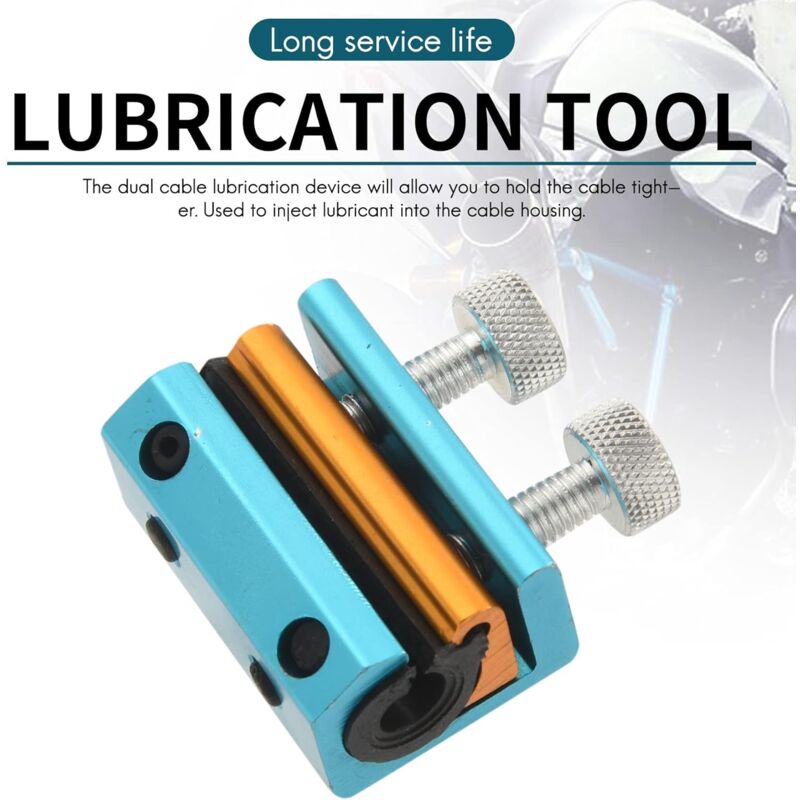 Cable Lubrication Tool For Cable Grease Lubricator Brake Line Cable Fueling Lubrication (Blue)