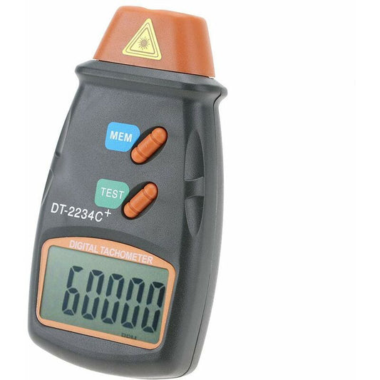 Digital Tachometer, Dt-2234C+ Non-Contact Lcd Photo Tachometer Mini Rpm Tester Meter, Tach Range 2.5Rpm-99.999Rpm