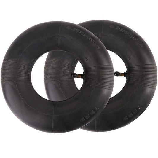 2 pcs 4.10/3.50-4 Inch Inner Tube Tire For Hand Truck, Trolley, Hand Cart, Garden Cart, Lawn Mower, Replacement Tube
