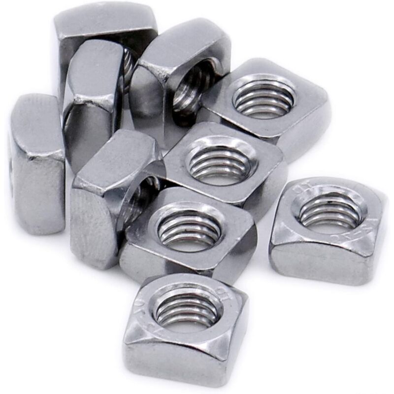 Square Nut M10 (10Mm) (Chamfered) – Stainless Steel (A2) (Pack Of 20)