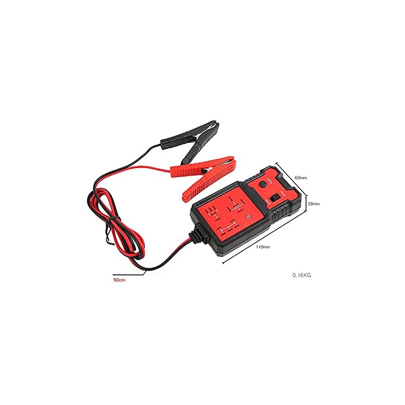 12V Automotive Electronic Relay Tester With Clips - Electronic Relay Tester For Car Repair