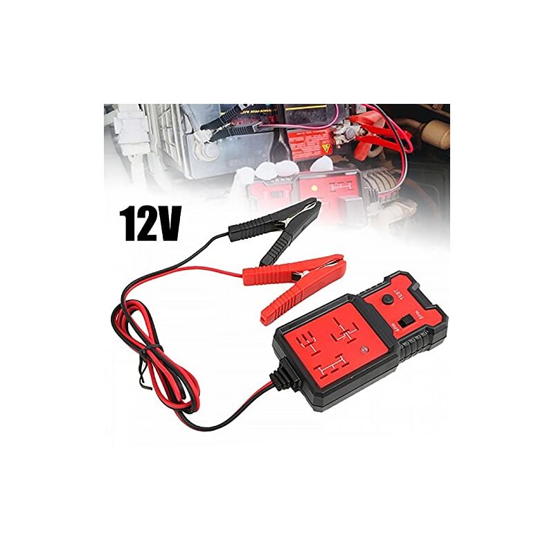 12V Automotive Electronic Relay Tester With Clips - Electronic Relay Tester For Car Repair