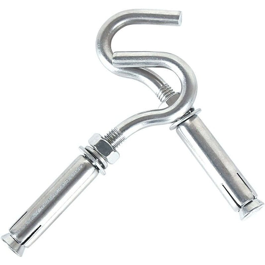 M10 304 Stainless Steel Expansion Bolts Anchors Bolts Open Hook Expansion Screws Bolts 5-Pack