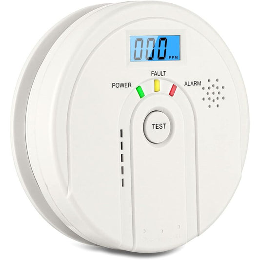 Carbon Monoxide Detector 85 Db, Co Detector With Lcd Display, En 50291 Battery Operated Carbon Monoxide Detector (3 Aa