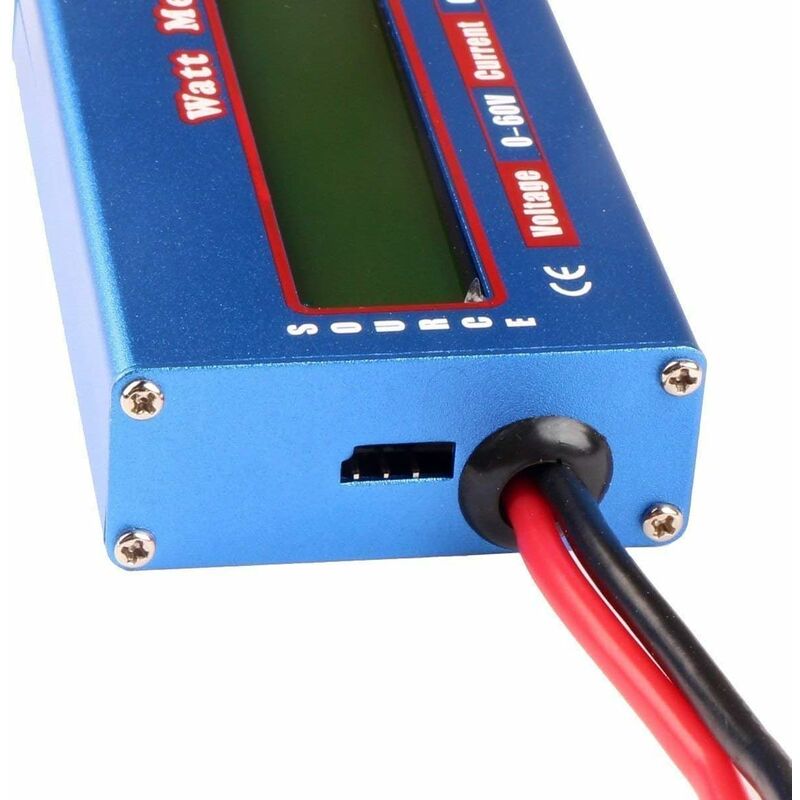 Solar Power Meter Lcd Power Analyzer Wattmeter, Dc Lcd Display 60V/100A High Precision Power Measurement Watt Meter -