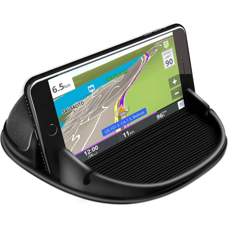 Car Phone Holder, Anti-Slip DAshboard Mount Cell Phone Holder Compatible For Other Smartphone (Black)