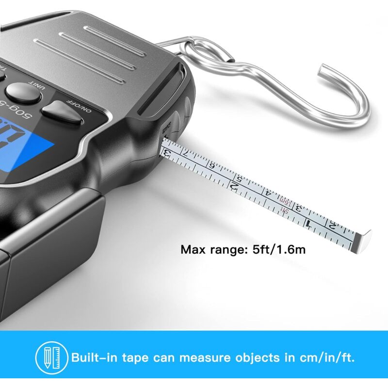Electronic Luggage Scale/Portable Digital Scale/Suitcase Scale With Backlit Lcd For Travel, Fishing And Archery, Large