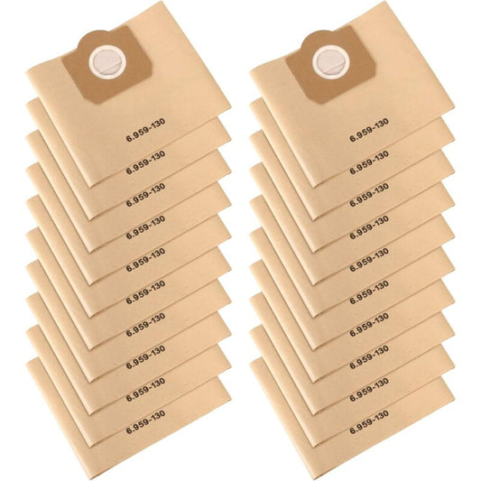 Vacuum Cleaner Bags, 20 Pack Upright Vacuum Cleaner Bags, Paper Filter Bags, For Karcher 6.959-130.0