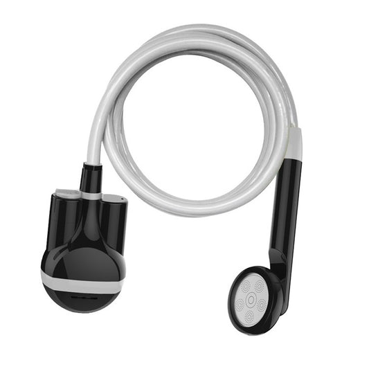 Camping shower - Rechargeable - Black