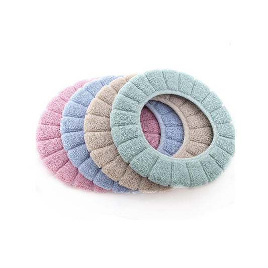 Toilet Seat Warm Cushion – Thick Toilet Seat Cover – Soft O-Shape Seat Cover Protector – Removable & Washable – Universal Size – Pack of 4