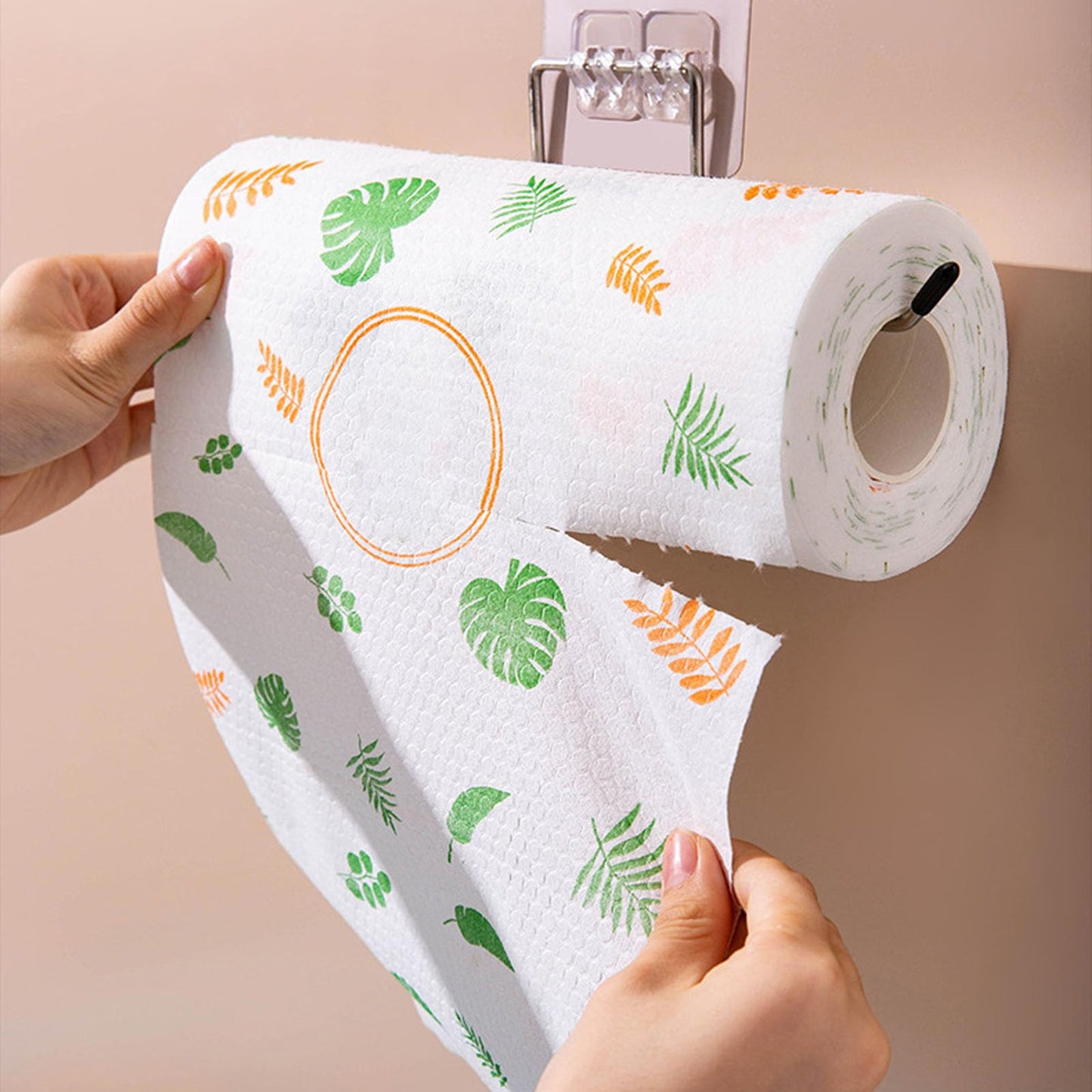Kitchen paper towel - Reusable tissue rolls, made from recycled paper, 50 sheets per roll, suitable for kitchens, furniture, dishes, etc.