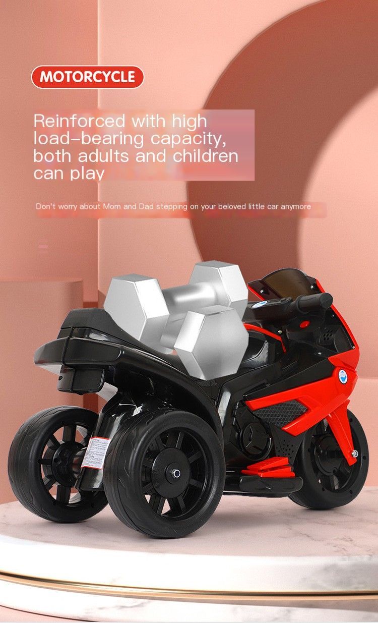 ElectricMotorcycle7ALargeBatteryRemoteControlWhite