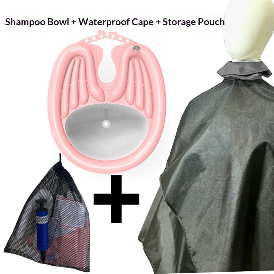 HairWashingBasinBlack+WaterproofRing+DrainageBag