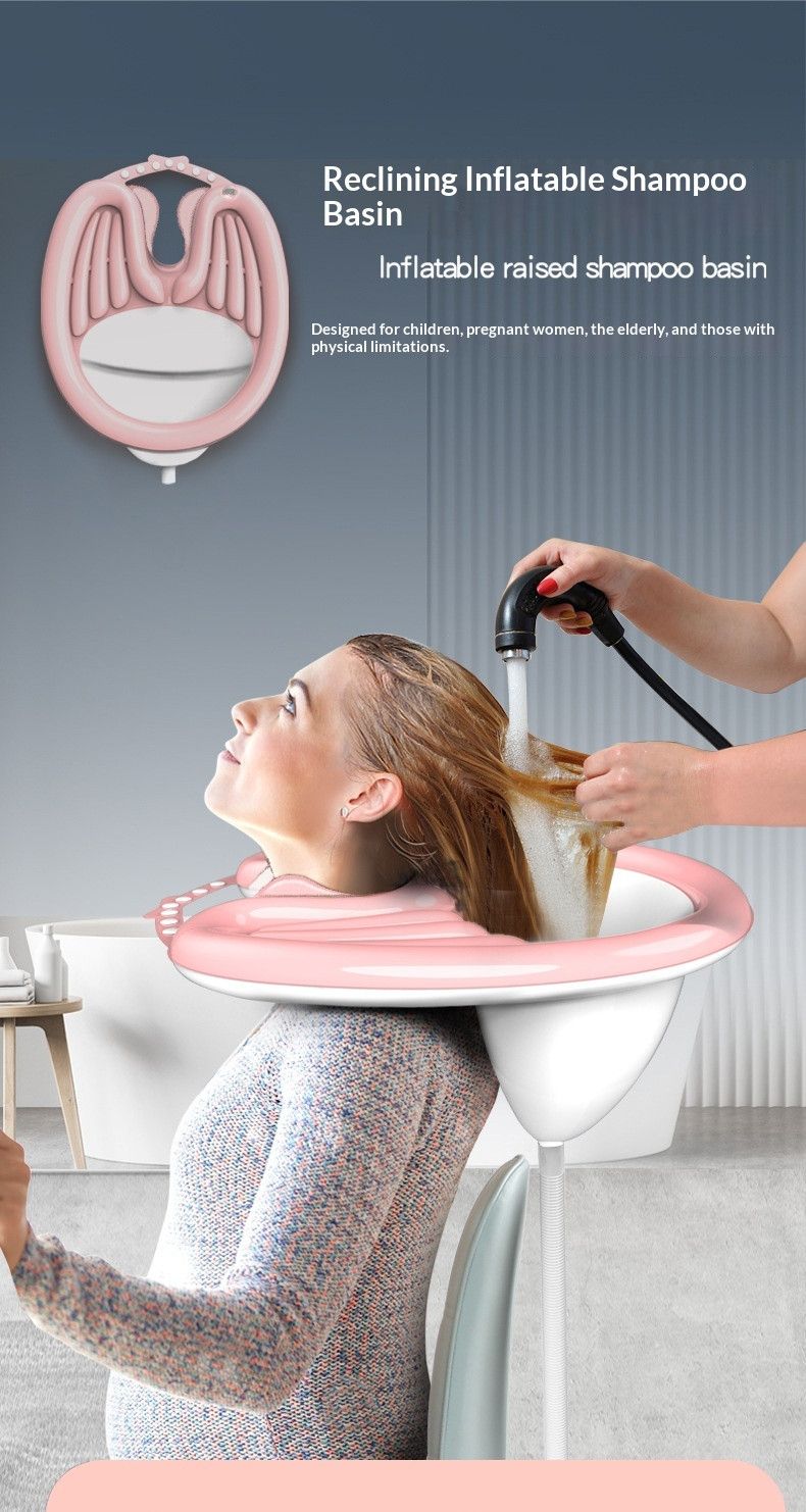 HairWashingBasinBlack+WaterproofRing+DrainageBag