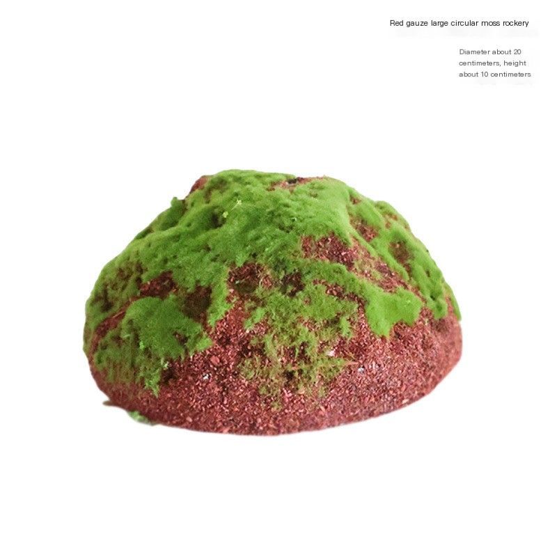 ArtificialSetofThreeSmallMossRockeries