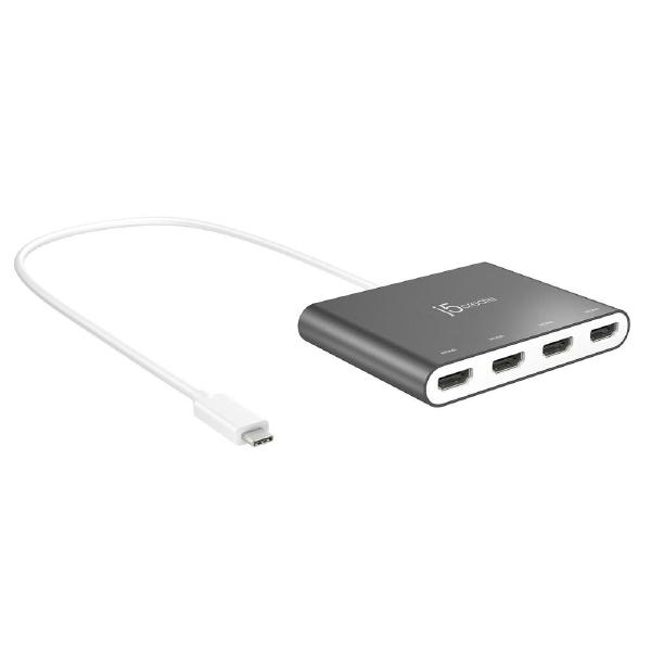 J5create USB-C Hub Mit 4K 60Hz HDMI, 3x USB 10Gbps, 100W PD & Gigabit-Ethernet – Ideal Für MacBook, Surface, Laptops