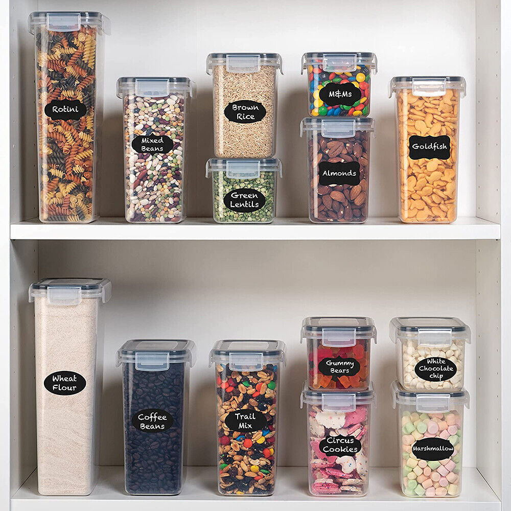 28-Piece Airtight Kitchen Pantry Storage Containers with Lids