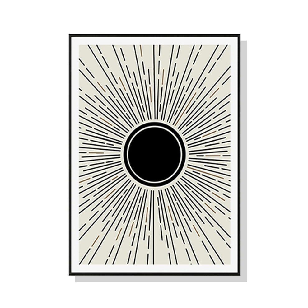 Wall Art 80cmx120cm Sun Rise Art Black Frame Canvas – BulkPantry