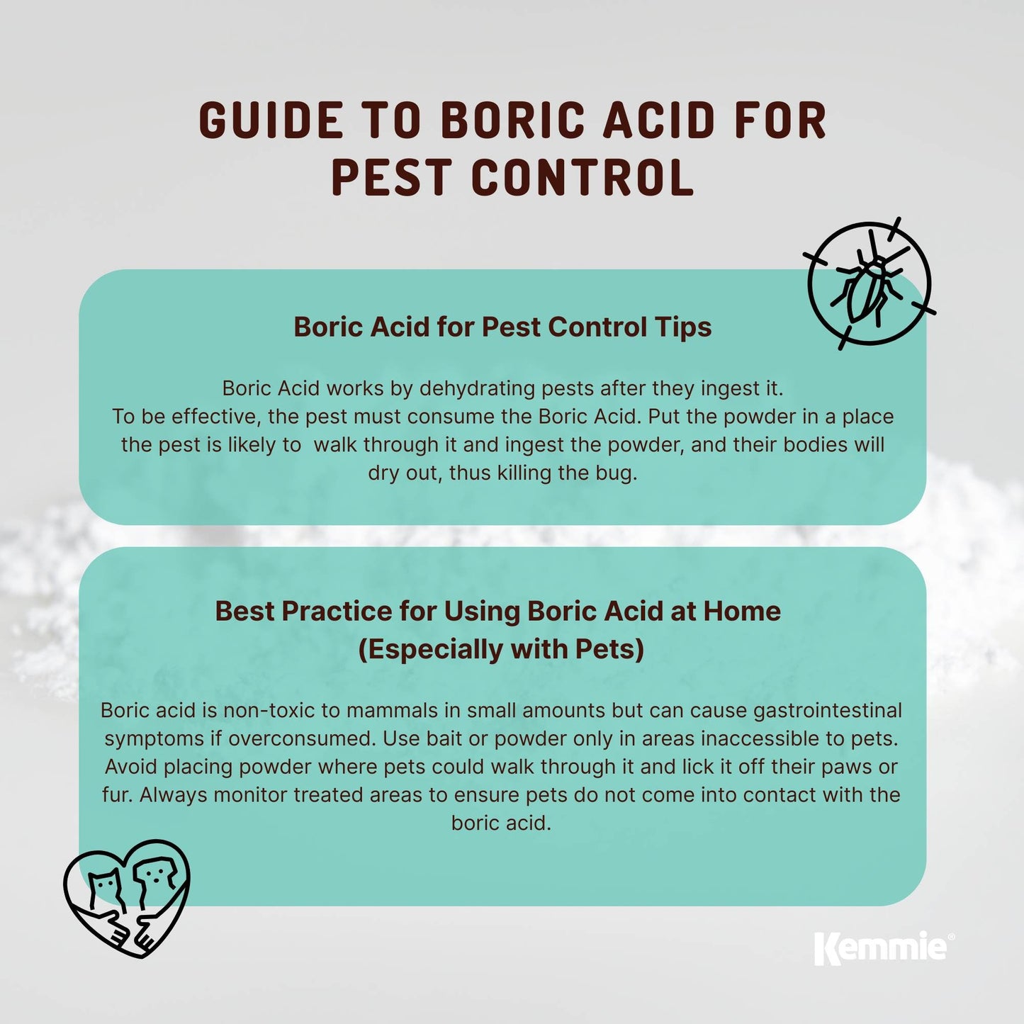 5Kg Boric Acid Powder High Purity Fully Soluble Granule Pest Ant Cockroaches