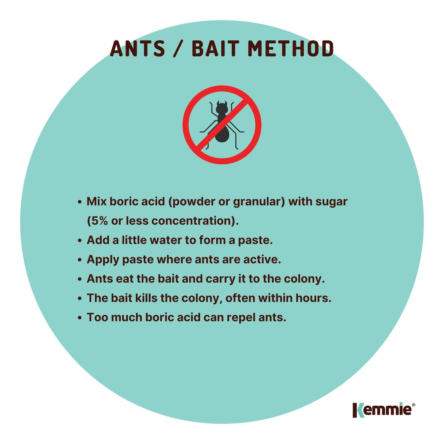 20Kg Boric Acid Powder High Purity Fully Soluble Granule Pest Ant Cockroaches