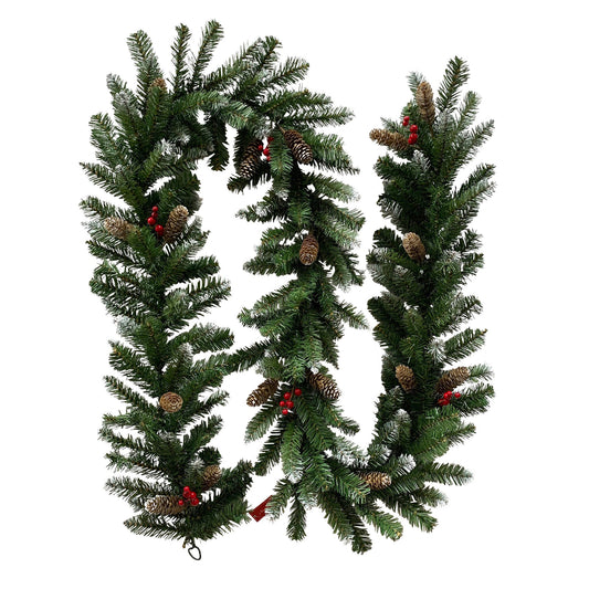 Christabelle 274cm Christmas Garland with Pine Cones & Berries