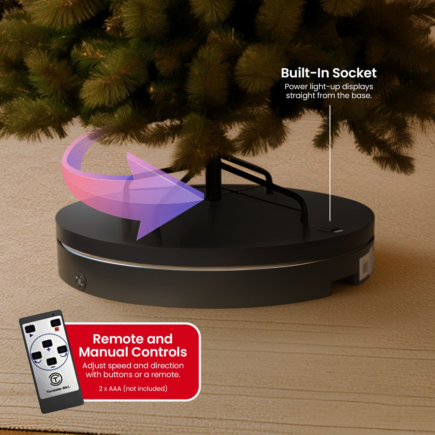 Christabelle 60cm 100kg Commercial-grade Electric Display Turntable
