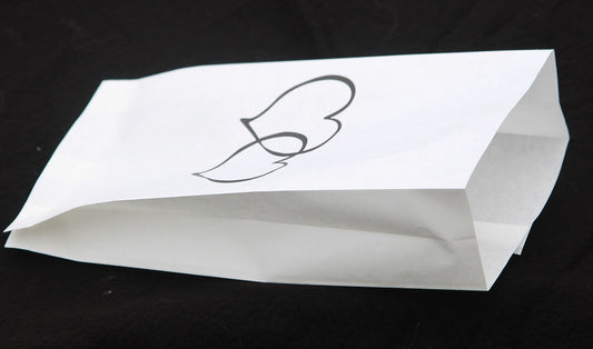 200 Pack Wedding Cake Bags Greaseproof Wax Paper Slice Take Home Favour Large Heart