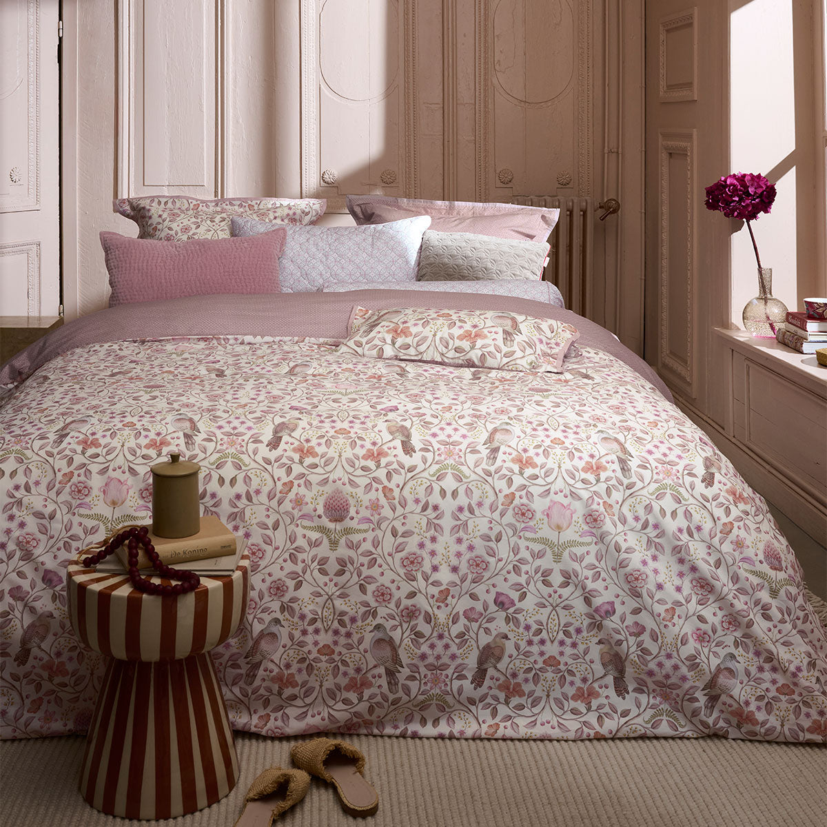 PIP Studio Garden of Dove Off White Cotton Quilt Cover Set King