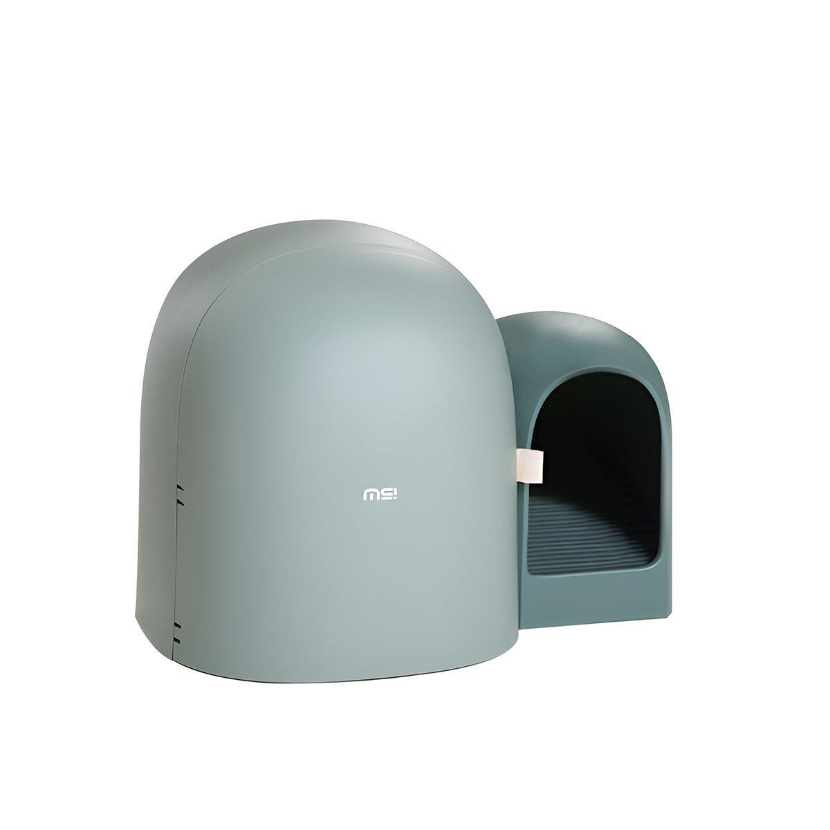 Fully Enclosed Cat Litter Box Large Small Deodorant Anti-Splash Sand Tray Toilet - Green