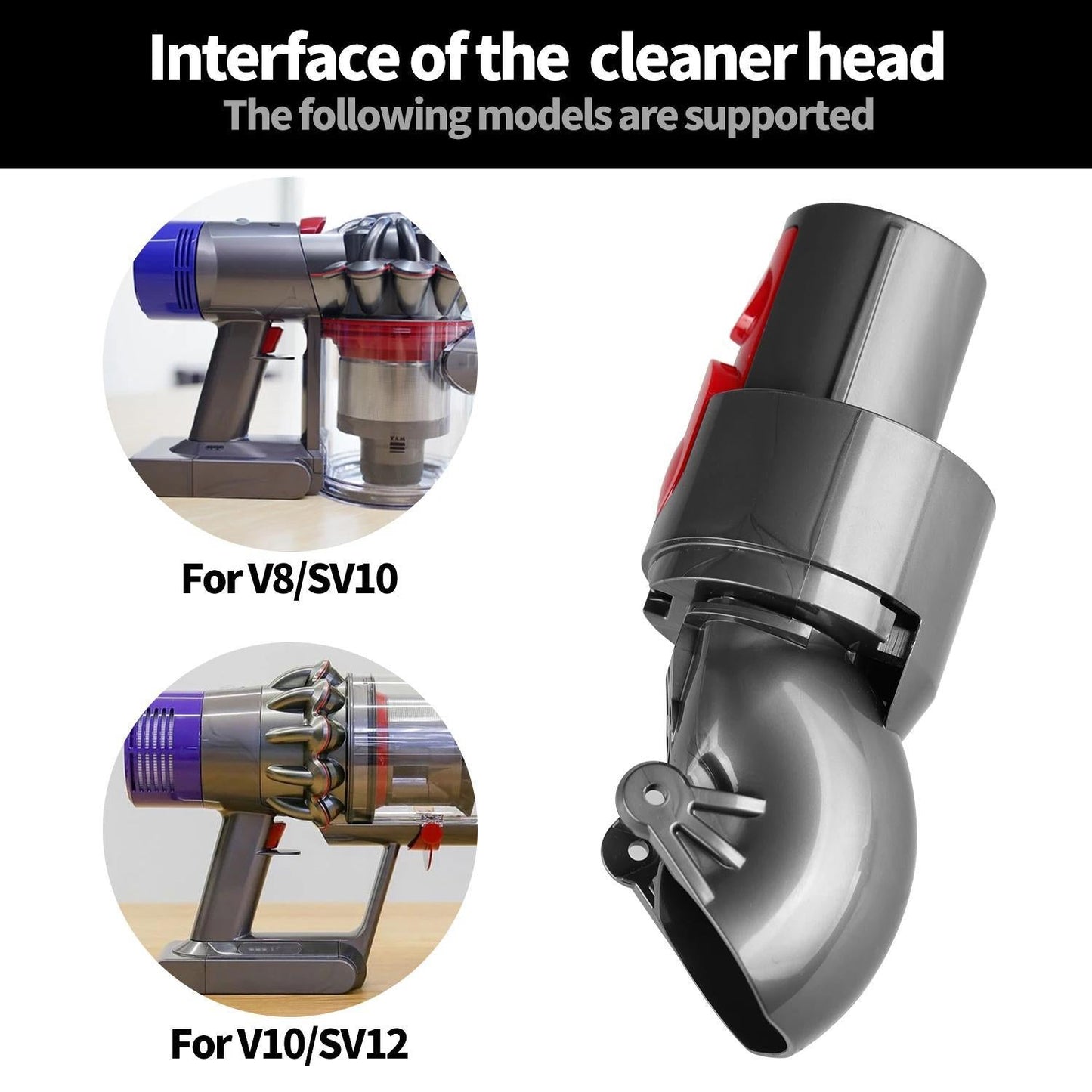 Vacuum Cleaner Repair Parts Suction Head Connector Power Interface - For Dyson V8 V10 Direct Drive